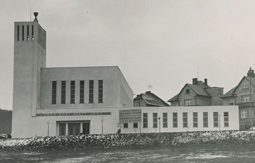 Rozumíme historii_Zlínský evagelický kostel, 1937, Státní okresní archiv Zlín