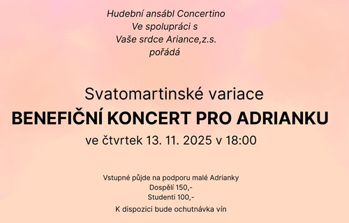 Benefiční koncert pro Adrianku