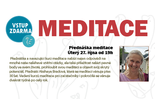přednáška Meditace